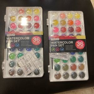 Watercolor pan set